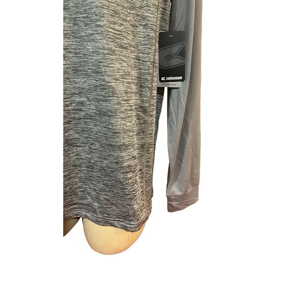 Iowa Hawkeyes Colosseum Performance Shirt Hooded 1/4 Zip Gray Shirt Men's L - Picture 3 of 7